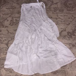 NWT F21 white wrap maxi skirt size small